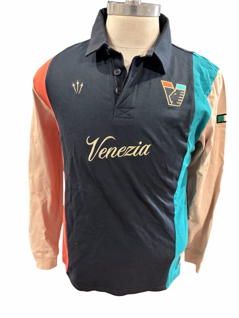 Venezia Colorblock Long Sleeve Polo Shirt NOCTA OVO medium
